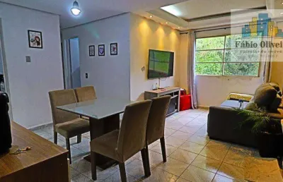 Apartamento condominio atlantico sul  com 2 dormitórios à venda, 53 m² por r$ 220.000 - jardim santo andré - santo andré/sp
