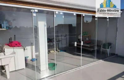 Cobertura com 2 dormitórios à venda, 100 m² por r$ 477.000,00 - vila américa - santo andré/sp