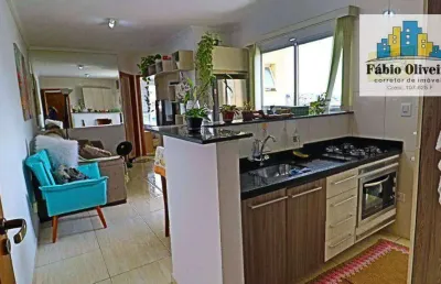 Cobertura com 2 dormitórios à venda, 47 m² por r$ 375.000,00 - vila helena - santo andré/sp