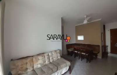 Apartamento padrão de 02 dormitórios para locação anual na praia da enseada.