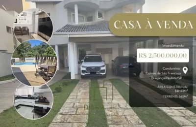 Casa a venda residencial colinas de são francisco - bragança paulista-sp