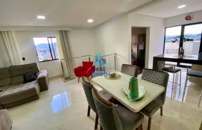 Cobertura à venda, 3 quartos, 1 suíte, 2 vagas, jardim industrial - contagem/mg