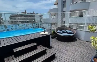 Residencial corsário - temporada -  cobertura na praia de palmas, governador celso ramos/sc