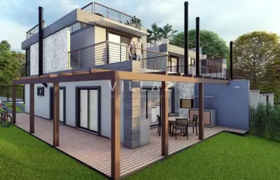 Lançamento – residencial carmel  03 casas com vista para o mar no ferraz
