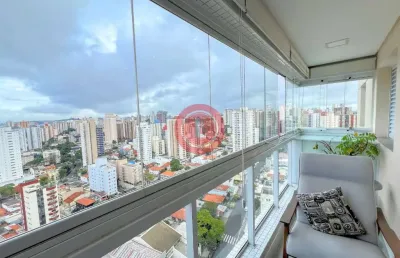Apartamento de 87m2 reformado e em andar alto com 3 quartos com varanda gourmet e 3 banheiros à venda na vila bastos em santo andré/sp