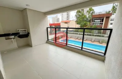 Apartamento novo de 87m2 com varanda gourmet e semi mobiliado para venda na vila bastos em santo andré sp.