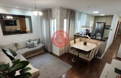 Apartamento de 83,74m2 com 3 dormitórios, 1 suíte, 2 banheiros e 2 vagas à venda no bairro santa maria, santo andré-sp.