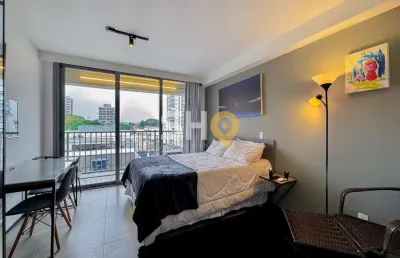 Apartamento com 1 quarto à venda na avenida dos imarés, 288, indianópolis, são paulo, 25 m2 por r$ 450.000