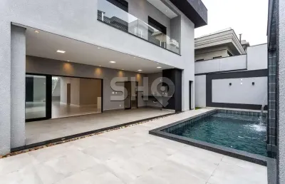 Casa em condomínio fechado com 5 quartos à venda na das folhas, 102, cidade tamboré, santana de parnaíba, 420 m2 por r$ 4.600.000