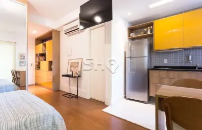 Apartamento com 1 quarto para alugar na rua michigan, 531, cidade monções, são paulo, 34 m2 por r$ 3.400