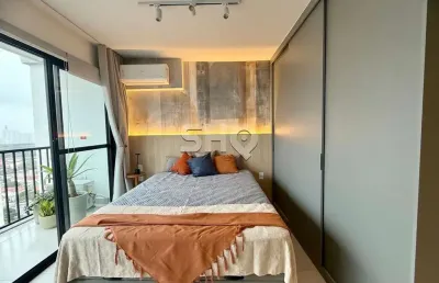 Apartamento com 1 quarto para alugar na rua melo palheta, 165, água branca, são paulo, 27 m2 por r$ 3.000