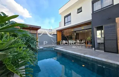 Casa em condomínio fechado com 3 quartos à venda na estrada municipal pln-360, 381, reserva real, paulínia, 279 m2 por r$ 2.400.000