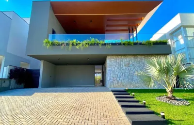 Casa exclusiva com rooftop à venda no condomínio alphaville nova esplanada em votorantim/sp