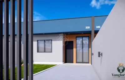 Casa nova, 2 quartos, 2 salas, garagem, financia - veneza, fazenda rio grande
