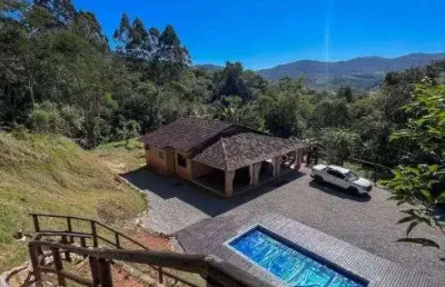 *porteira fechada* sítio bem localizado no são sebastião, palhoça sc - 20.000m², casa, piscina