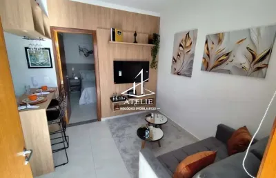 Apartamento (studio) para locação, 1 dorm(s), 1 vaga(s), 30 m², excelente localização no carrão, todo mobiliado.