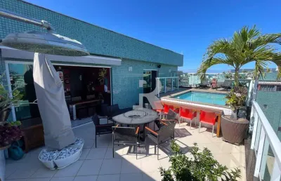 Cobertura com 4 dormitórios à venda, 270 m² por r$ 2.450.000,00 - algodoal - cabo frio/rj