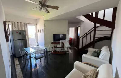 Cobertura com 3 dormitórios à venda, 90 m² por r$ 650.000,00 - passagem - cabo frio/rj
