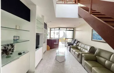 Cobertura com 4 dormitórios à venda, 190 m² por r$ 1.470.000,00 - vila nova - cabo frio/rj