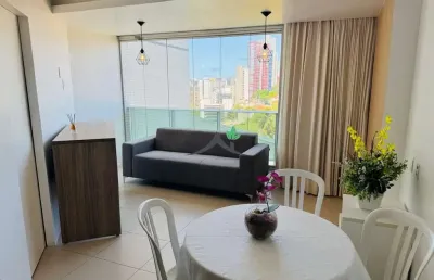 Apartamento com 1 quarto à venda na avenida tancredo neves, 620, caminho das árvores, salvador, 45 m2 por r$ 400.000