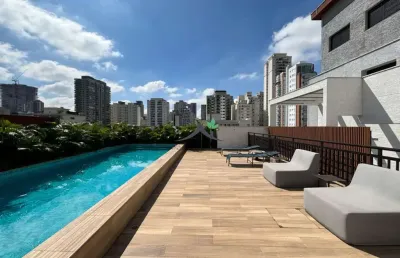 Kitnet / stúdio à venda na rua cardeal arcoverde, 857, pinheiros, são paulo, 25 m2 por r$ 529.000