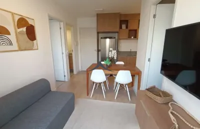 Apartamento com 2 quartos à venda na avenida dos carinás, 64, indianópolis, são paulo, 35 m2 por r$ 598.000