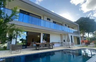 Casa alto padrão no condomínio terra viva em aldeia, com 370m²
