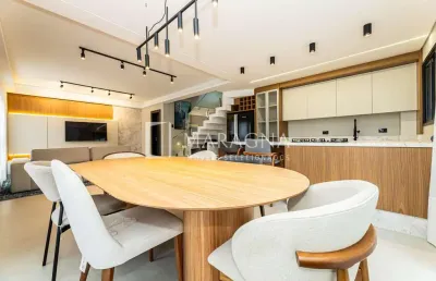 Casa de condomínio com 128.28 m², 3 quartos sendo 1 suíte à venda no bairro santa felicidade.