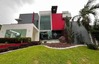 Casa de alto padrão com 4 suítes / condomínio tapajos - financia