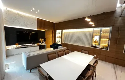 Casa de alto padrão com 3 suites na ponta negra - condomínio passaredo