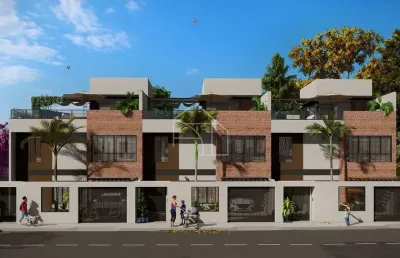 Casas triplex com 3 suites jardim e rooftop em morada de laranjeiras.