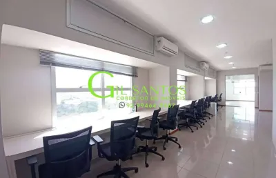 Sky platinum - escritório mobiliado andar alto 158m²