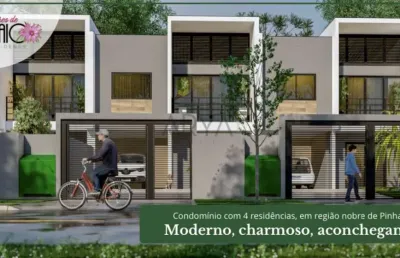 Casa em condomínio fechado com 3 quartos à venda na vicente d' andréa, 469a, tarumã, curitiba, 118 m2 por r$ 699.000