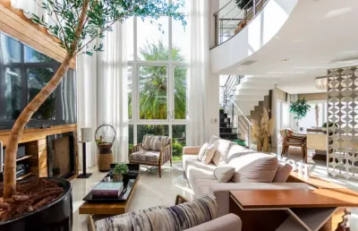 Casa em condomínio fechado com 4 quartos à venda na rua luiz tramontin, 1345, campo comprido, curitiba, 568 m2 por r$ 4.900.000