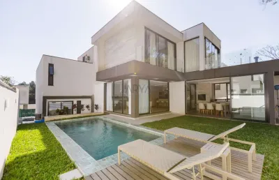 Casa em condomínio fechado com 4 quartos à venda na avenida fredolin wolf, 3121, santa felicidade, curitiba, 425 m2 por r$ 3.995.000