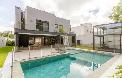 Casa em condomínio fechado com 4 quartos à venda na rua ari josé valle, 960, são joão, curitiba, 437 m2 por r$ 6.990.000