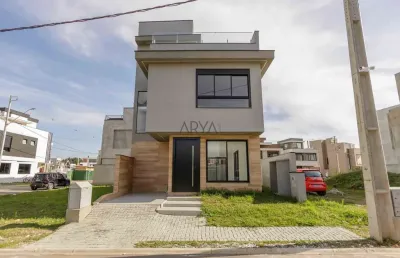Casa em condomínio fechado com 3 quartos à venda na rua irma schreiner maran, 503, santa cândida, curitiba, 173 m2 por r$ 1.290.000