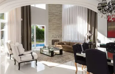 Casa em condomínio fechado com 3 quartos à venda na rua ari josé valle, 1200, santa felicidade, curitiba, 400 m2 por r$ 4.990.000