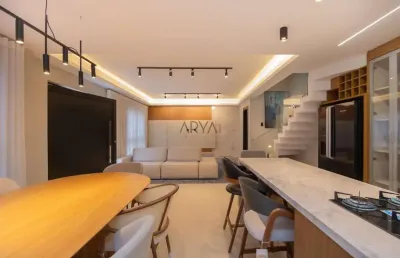 Casa em condomínio fechado com 3 quartos à venda na avenida cândido hartmann, 5118, santa felicidade, curitiba, 172 m2 por r$ 1.698.000