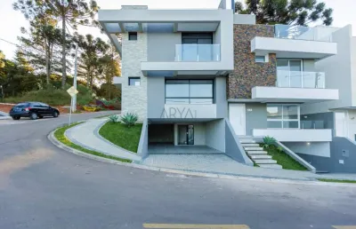 Casa em condomínio fechado com 3 quartos à venda na rua apolônio de tiana, 1063, santa cândida, curitiba, 214 m2 por r$ 1.295.000