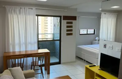 Apartamento 1 quarto mobiliado para venda em boa viagem