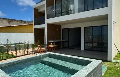Casa pé na areia 109 m² 3 quartos sendo 1 suíte em tamandaré