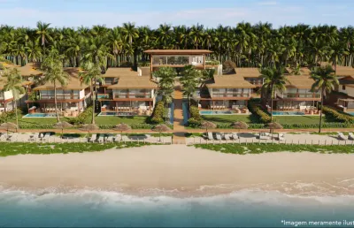Casa pé na areia  para venda tem 249 metros quadrados com 4 quartos em praia - japaratinga - al