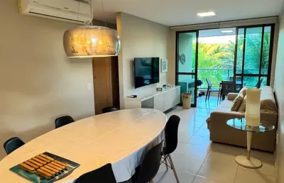 Apartamento com 73 m² 2 quartos sendo 1 suíte na beira mar de muro alto em porto de galinhas nui supreme