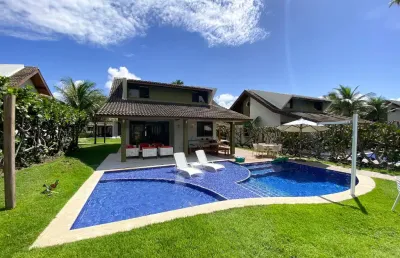 Casa com 209 m² mobiliada com 4 quartos e 2 vagas no malawi beach resort beira mar de muro alto porto de galinhas