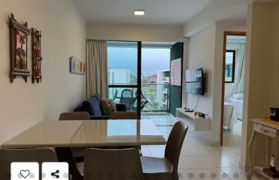 Apartamento com 60 m² mobiliado no mana beach experience com 2 quartos sendo 1 suíte e 2 vagas em muro alto porto de galinhas