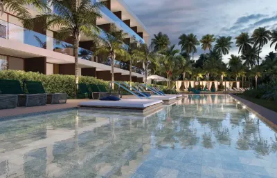 Apartamento em lançamento pé na areia localizado em carneiros