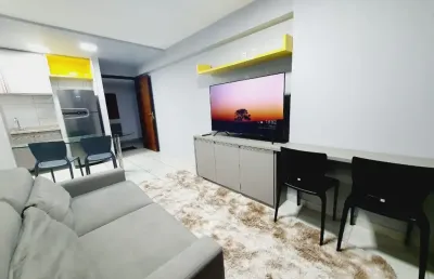Alugo apartamento 1 quarto mobiliado no pina, ao lado do shopping rio mar- recife