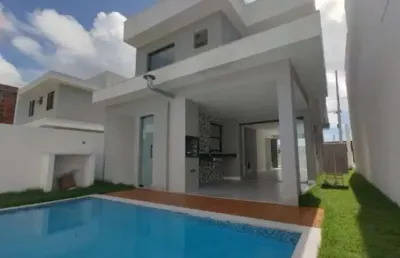 Casa em condomínio para venda em camaçari, abrantes, 4 dormitórios, 4 suítes, 5 banheiros, 2 vagas