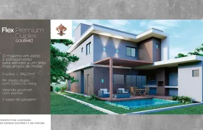 Excelente casa à venda com 3 ou 4 suítes em condomínio fechado em abrantes